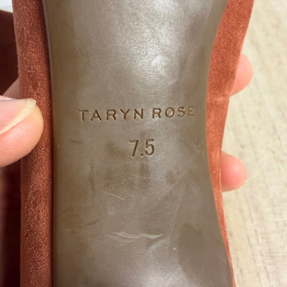 Taryn Rose Women’s Suede Pumps Heels Brown Rust Size 7.5 - Picture 7 of 7